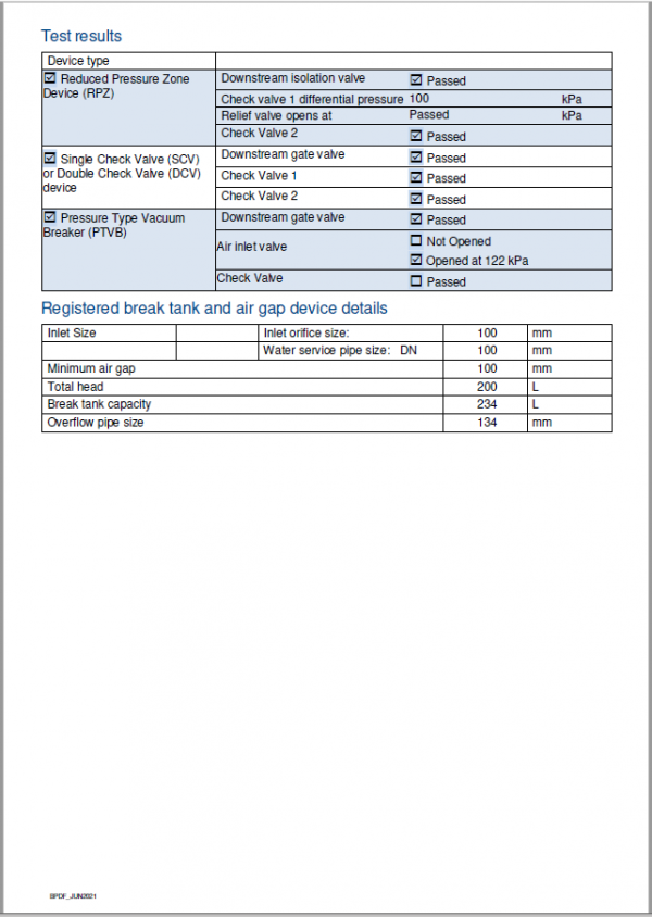 ServiceM8 Form – Backflow Prevention Device – SA – Simplifi