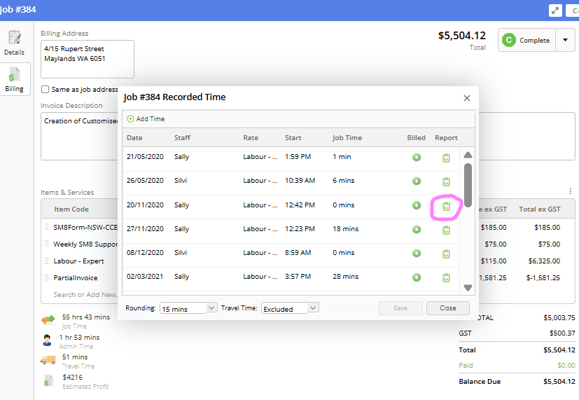 Staff Check In Reports