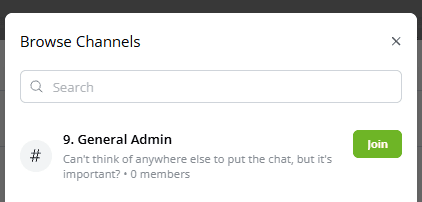 Team Chat Channel